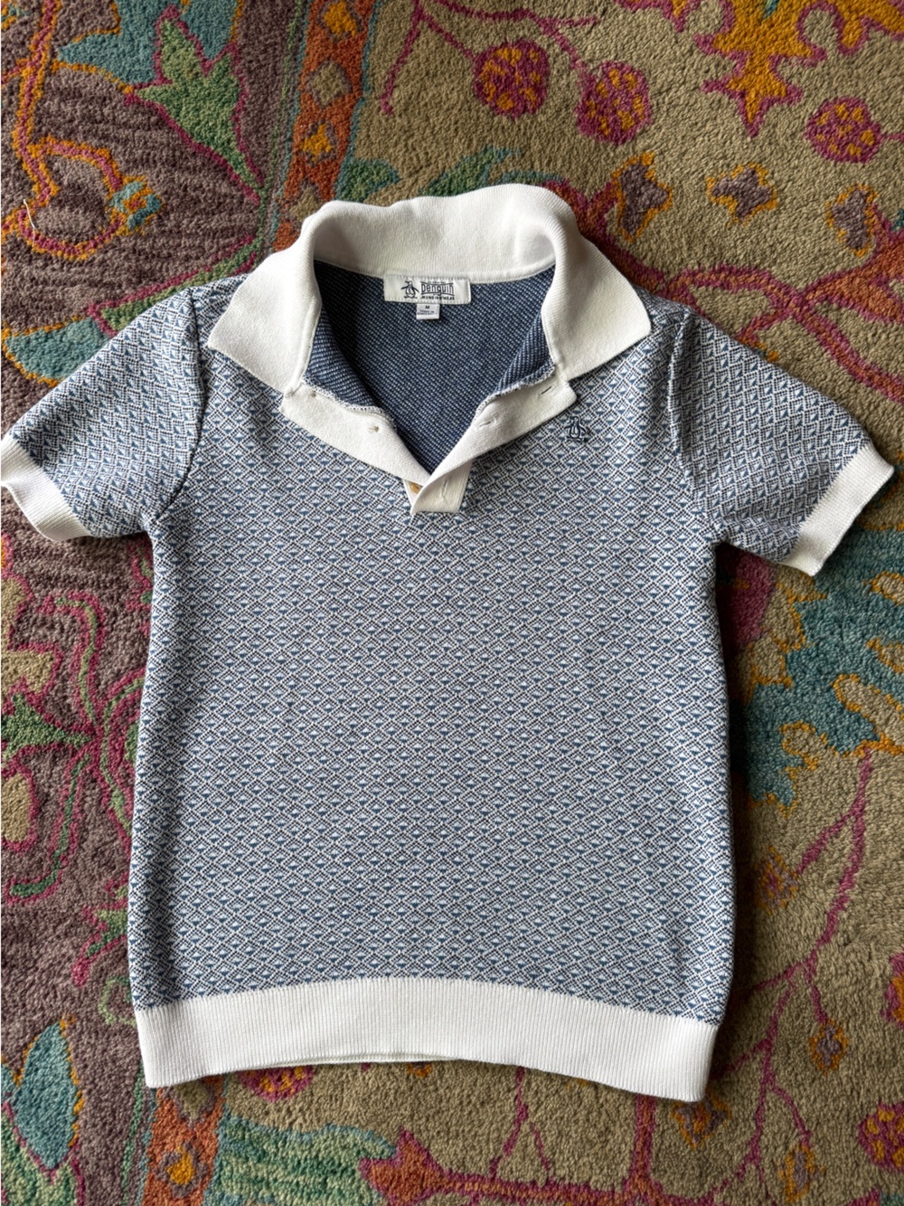 Chic cotton polo sweater🏌️‍♀️